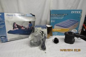 lot 235 image: INTEX AIR MATTRESSESWITH AIR PUMPS