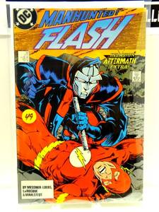 lot 49 image: The Flash #22 - Manhunter (Mark Shaw) vs Fidel Castro - Doug Rice Cover Art $$