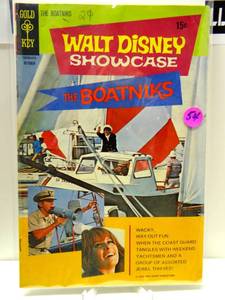 lot 54 image: vintage WALT DISNEY SHOWCASE #1 THE BOATNIKS 1970 GOLD KEY COMICS $$