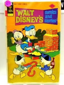 lot 67 image: Walt Disneys Comics and Stories #418 FN 1975 DellGold KeyGladstone