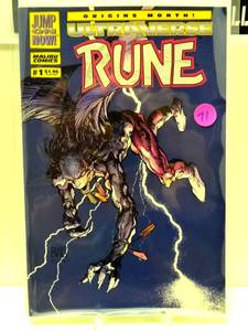 lot 71 image: Ultraverse Rune #1 by Barry Windsor Smith and Malibu in Near Mint Condition $