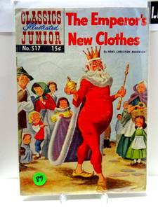 lot 89 image: VINTAGE 1969 CLASSICS ILLUSTRATED JUNIOR #517 - THE EMPERORS NEW CLOTHES $$$