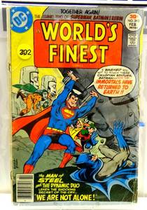 lot 302 image: Worlds Finest Comic Superman Batamn & Robin No.243 February 1977 $$