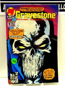 lot 102 image: GRAVESTONE Comic - Vol 1 - No 1 - Date 1993 - Malibu Comics $$$