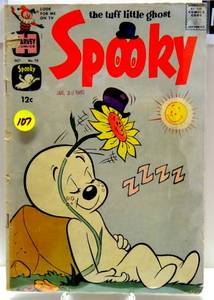 lot 107 image: VINTAGE SPOOKY #70 HARVEY COMICS 1962 $