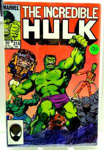 lot 121 image: VINTAGE THE INCREDIBLE HULK #314 DEC MARVEL COMIC BOOK 1985 $