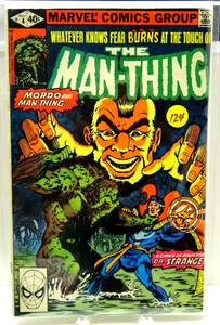 lot 124 image: VINTAGE The MAN-THING #4 Marvel Comics 1980 Dr. Strange $$