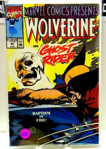 lot 129 image: Marvel Comics Presents #65 (1990) Wolverine vs Ghost Rider