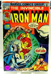 lot 158 image: Marvel INVINCIBLE IRON MAN #75 June 1975 Vintage Comic Book $$$$