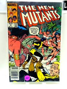 lot 160 image: New Mutants #8 (1983) - The Road to Rome Newsstand $$