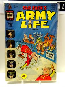 lot 184 image: VINTAGE Sad Sacks Army Life Parade #12 Harvey 1966 $$$