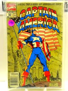 lot 190 image: Marvel Captain America #383 50th Anniversary issue (Triple Sized)  Jim Lee