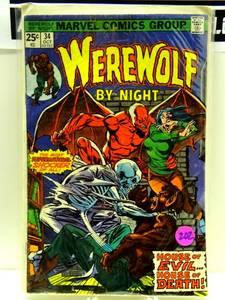 lot 202 image: Werewolf by Night #34 (Marvel 1975) Bronze Age $$$$