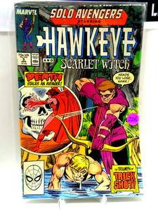 lot 206 image: SOLO AVENGERS #5 - HAWKEYE & SCARLET WITCH - MARVEL - 488