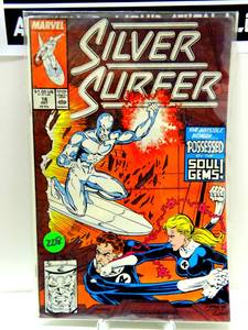 lot 208 image: SILVER SURFER (2ND SERIES) #16 MARVEL COMICS 1988 $$