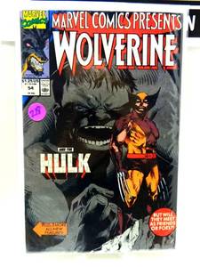 lot 218 image: Marvel Comics Presents Wolverine #54 Hulk Appearance 1990 NM $$