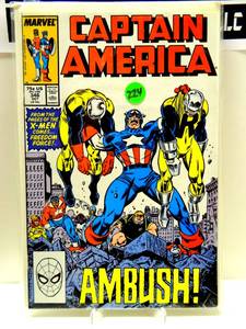lot 224 image: CAPTAIN AMERICA #346 FREEDOM FORCE -AMBUSH (1988)