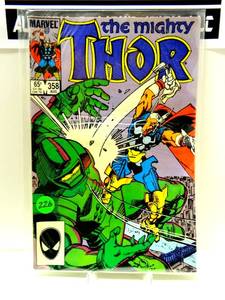 lot 226 image: The Mighty Thor 358 (1985)  Beta Ray Bill & Death of Megatak Love & Thunder $$$