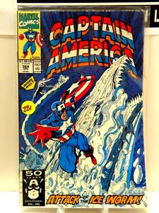 lot 231 image: Marvel Comics - Captain America #384 April 1991 Attack of the Ice Worm $$