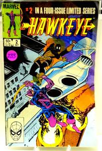 lot 233 image: Hawkeye Comic 2 Bronze Age First Print 1983 Mark Gruenwald Breeding Rosen Marvel $$