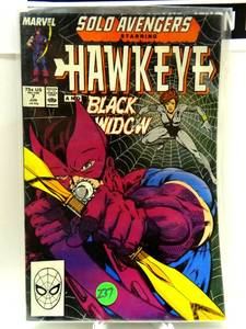 lot 237 image: Solo Avengers Hawkeye (1987 Series) #7 June 1988 Marvel $$