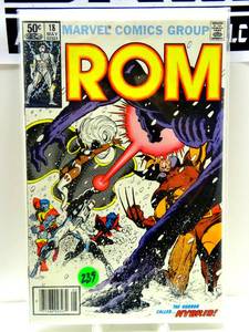 lot 239 image: ROM #18 (May 1981, Marvel) X-Men Comic $$