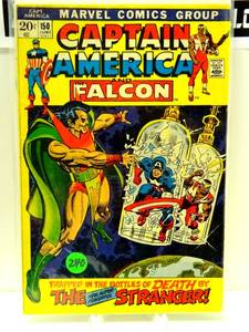 lot 240 image: BIG $ ITEM - Captain America and the Falcon #150 Vs The Stranger Marvel Comics Bronze VF 1972 $$$$