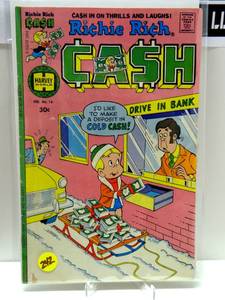 lot 242 image: Richie Rich Vintage Cash Comic Book #16 February 1977 by Harvey World Comics $$