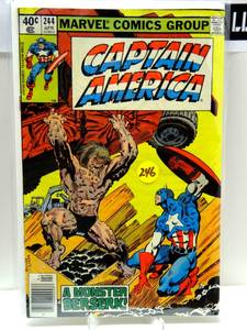 lot 246 image: Captain America Comic 244 Bronze Age First Print 1980 Marvel McKenzie Perlin $$$