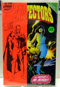 lot 253 image: Protectors Comic #1 Issue 1st Color Issue. All Star Origin Issue - BAGGEDBOARDED $$