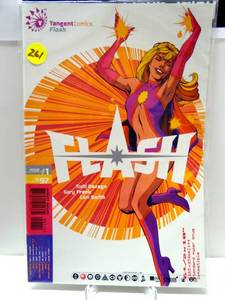 lot 261 image: Tangent Comics FLASH #1 December 1997 VF Boarded & Bagged $