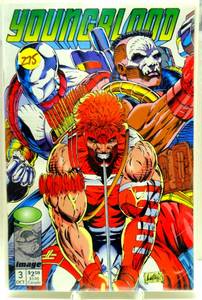 lot 275 image: YOUNGBLOOD #3 OCTOBER 1992 ENTER SUPREME FLIP COVER ROB LIEFELD IMAGE COMICS $