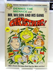 lot 291 image: Dennis The Menace And Mr. Wilson And His Gang At Christmas - 1974 Fawcett Comics