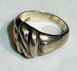 lot 41 image: .925 STERLING SILVER RING (POSSIBLY SIZE 6)
