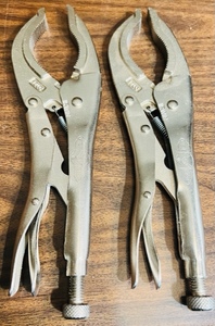 lot 59 image: 2 IRWIN VISE GRIPS 12LC LARGE JAW LOCKING PLIERS