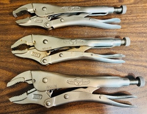 lot 60 image: 3 IRWIN VISE GRIPS 10WR LOCKING PLIERS