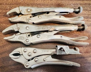 lot 63 image: 2 VINTAGE PETERSON VISE GRIPS 5WR LOCKING PLIERS &amp NEW TASKFORCE 4 - #53948&nbsp