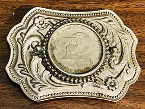 lot 193 image: United States ONE DOLLAR BELT BUCKLE