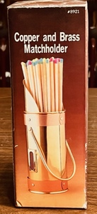 lot 224 image: VOGELZANG COPPER &amp BRASS MATCH HOLDER
