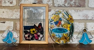 lot 227 image: 4 STAIN GLASS WINDOW HANGERS