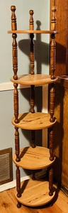 lot 231 image: 5 TIER CURIO SHELF 61x14
