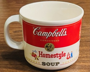 lot 330 image: VINTAGE CAMPBELLS HOMESTYLE SOUP COFFE MUG 4.5