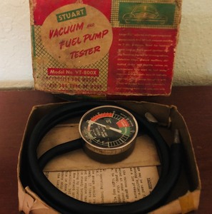 lot 134 image: VINTAGE STUART VACUUM and FUEL PUMP TESTER MODEL NO. VT-800X