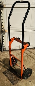 lot 89 image: ORANGE &amp BLACK 4-WHEEL DOLLY&nbsp
