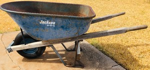 lot 254 image: BLUE JACKSON WHEELBARROW