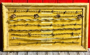 lot 69 image: Framed 1880s Barbed Wire&nbsp23x13