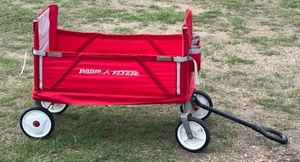 lot 36 image: Foldable Two-Seater Radio Flyer Wagon