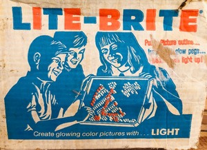 lot 159 image: Vintage Lite-Brite &nbspin Box