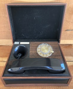 lot 166 image: Vintage Deco-Tel Decorative Rotary Telephone in Box With Hinged Lid