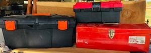 lot 179 image: Three Portable Tool Boxes w Contents Included